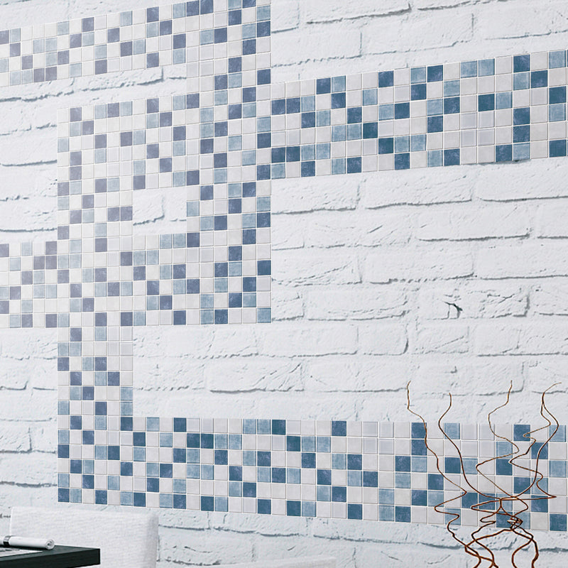 REGL-01  Stormy-Blue&Ivory Glass And Recycled Glass Mosaic Tile