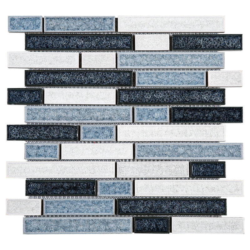 RPC-01  Roman Art Series - Blue Mario Mosaic Tile