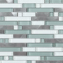 SBK-01  Sliver Brick Series - Blue Thread Mosaic Tile