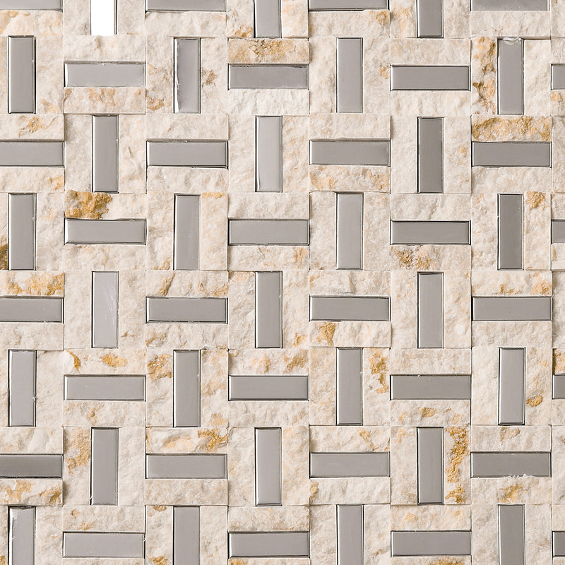 SBK-04  Sliver Brick Series - Slip Face Mosaic Tile