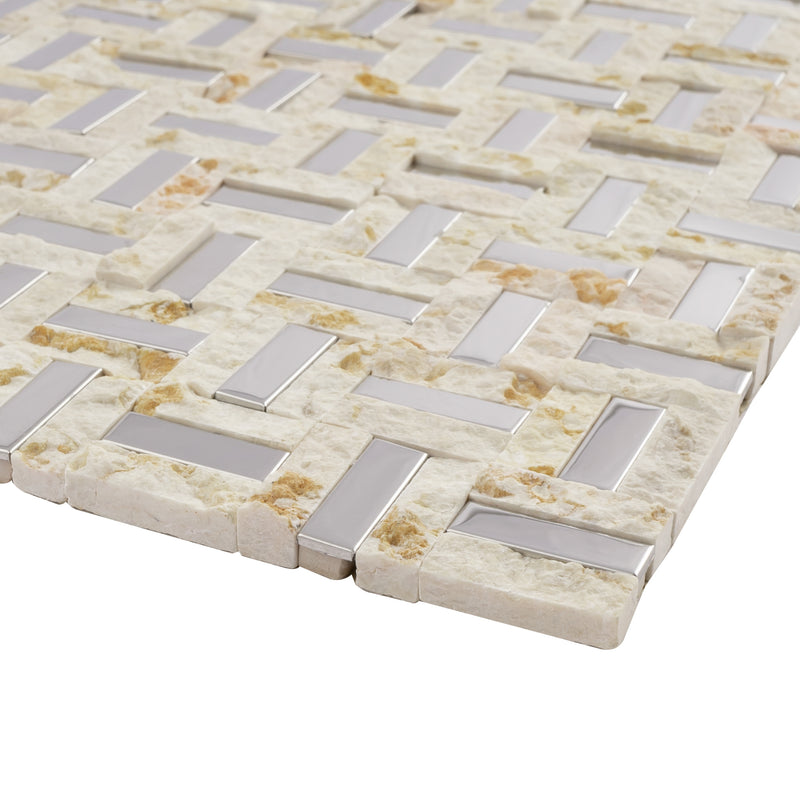 SBK-04  Sliver Brick Series - Slip Face Mosaic Tile