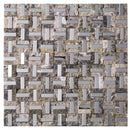 SBK-05  Sliver Brick Series - Emperador Lover Mosaic Tile
