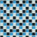 SDF-02  Small Dots - Mini Blue Mosaic Tile