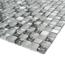 SDF-04  Small Dots - Mini Grey Mosaic Tile