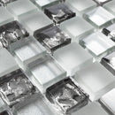 SDF-04  Small Dots - Mini Grey Mosaic Tile