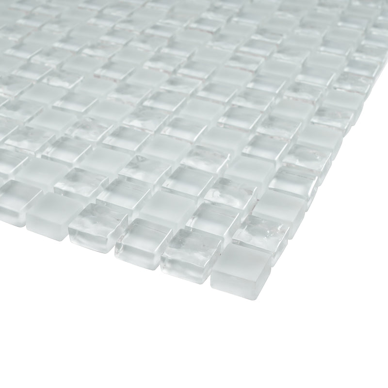 SDF-05  Small Dots - Mini White Mosaic Tile