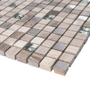 SDF-06  Small Dots - Mini Beige Mosaic Tile
