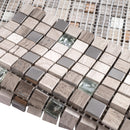 SDF-06  Small Dots - Mini Beige Mosaic Tile