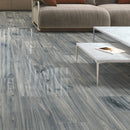 SPAZIO  Sky Wood Look Polished Porcelain Tile 8"X48"  Wall & Floor