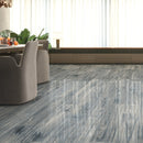 SPAZIO  Sky Wood Look Polished Porcelain Tile 8"X48"  Wall & Floor