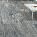 SPAZIO  Sky Wood Look Polished Porcelain Tile 8"X48"  Wall & Floor