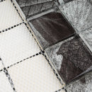 SL-01  Season Series - Winter - Grey Wallpater Glass Mosaic Tile
