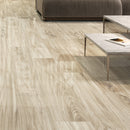 SPAZIO  Maple Wood Look Polished Porcelain Tile 8"X48" Wall & Floor