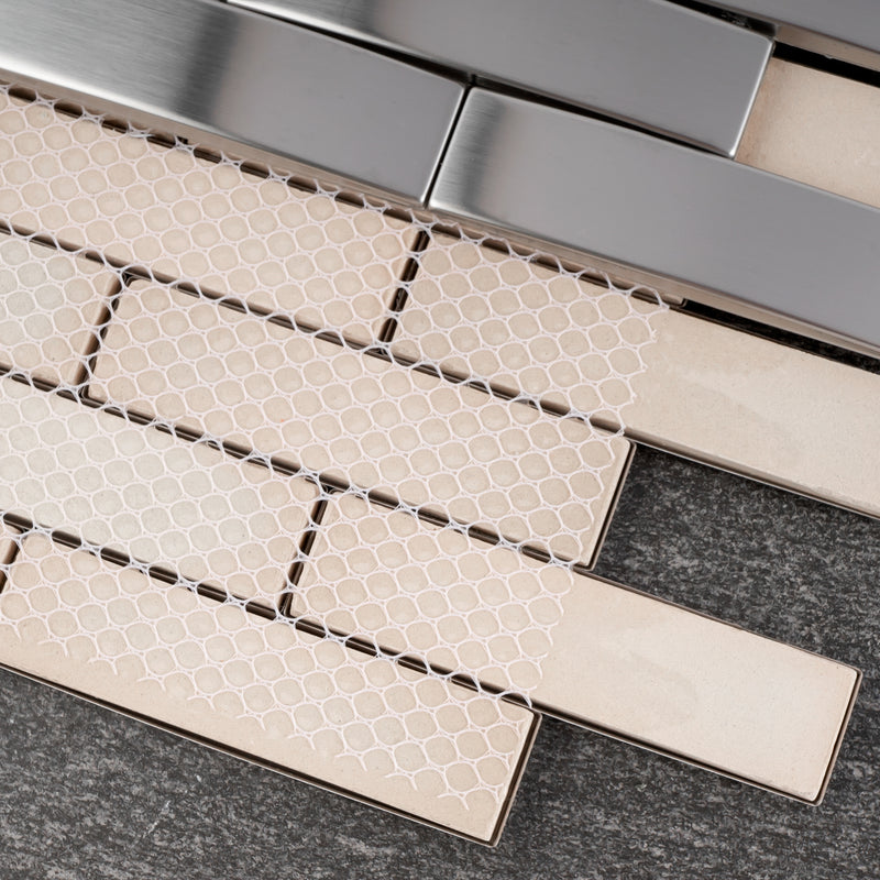 SSL-03  Stainless Steel Series - Bridge Mosaic Tile