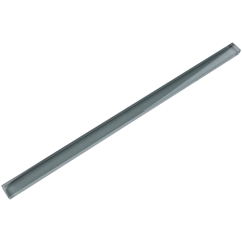 CLIN-01  Grey Pencil Liner Wall Trim Tile 1"X12"/ 1/2"X12"