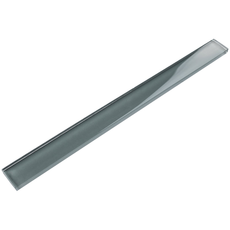 CLIN-01  Grey Pencil Liner Wall Trim Tile 1"X12"/ 1/2"X12"