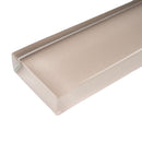 CLIN-02  Beige Glass Pencil Liner Wall Trim Tile 1"X12" / 1/2"X12"