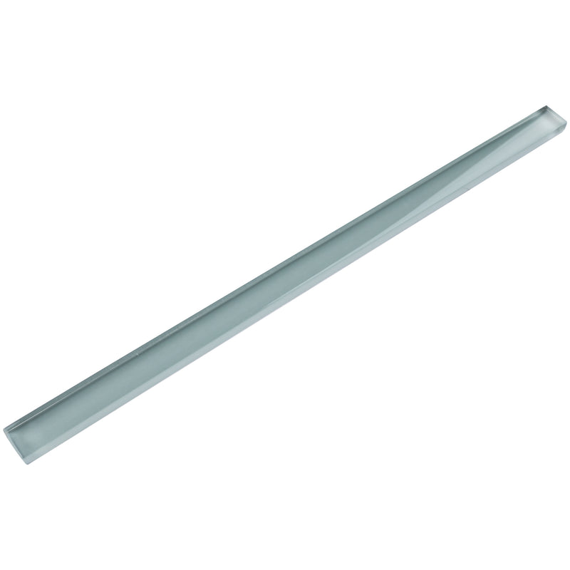 CLIN-05  Light Grey Glass Pencil Liner Wall Trim Molding 1"X12"/ 1/2"X12"
