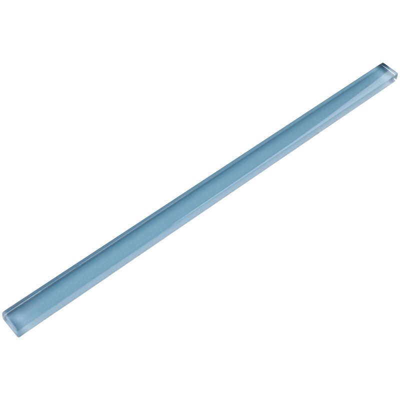 CLIN-07  Blue Glass Pencil Liner Wall Trim Molding 1"X12 / 1/2"X12"