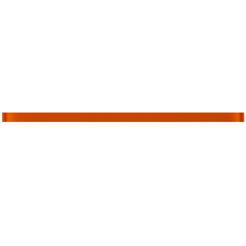 CLIN-11  Orange Glass Pencil Liner Wall Trim Molding 1"X12/ 1/2"X12"
