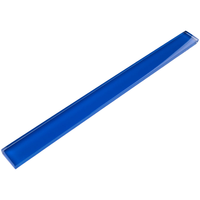 CLIN-12  Electric Blue Glass Pencil Liner Wall Trim Molding 1"X12" / 1/2"X12"