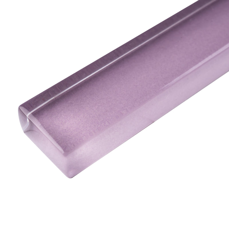 CLIN-13  Purple Glass Pencil Liner Wall Trim Molding 1"X12" / 1/2"X12"
