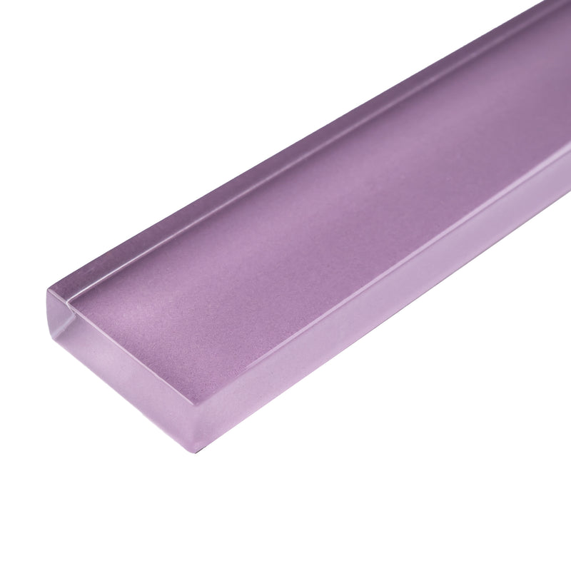 CLIN-13  Purple Glass Pencil Liner Wall Trim Molding 1"X12" / 1/2"X12"