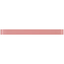 CLIN-14  Pink Glass Pencil Liner Wall Trim Molding 1"X12" / 1/2"X12"