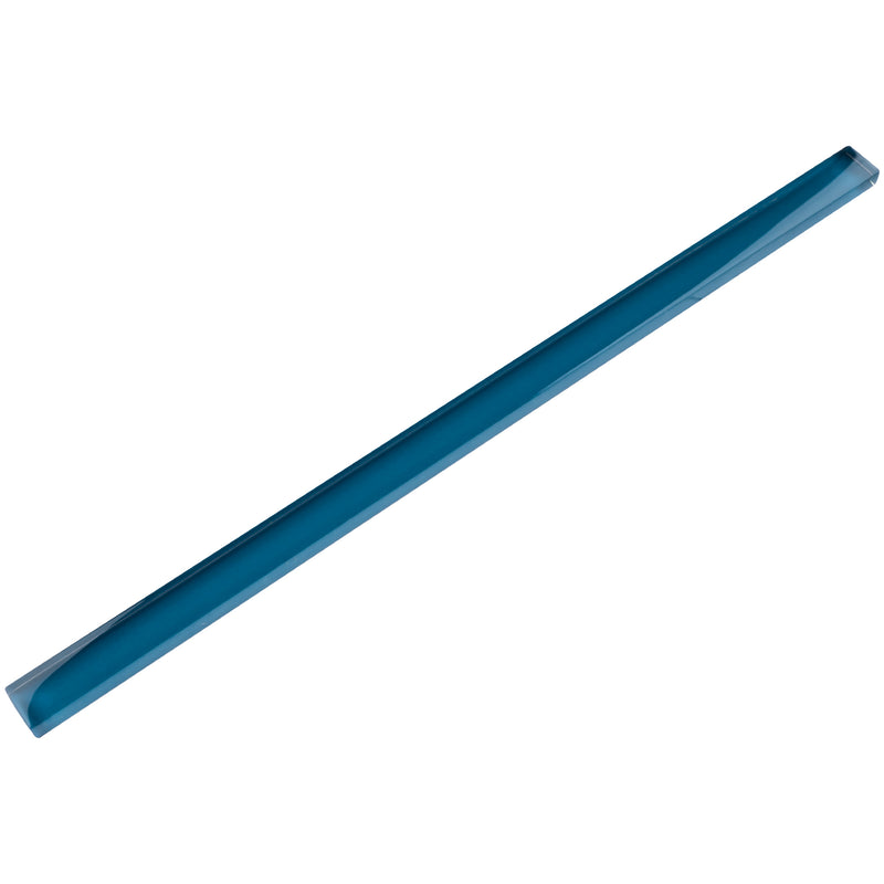 CLIN-15  Turquoise Glass Pencil Liner Wall Trim Molding 1"X12", 1/2"X12"