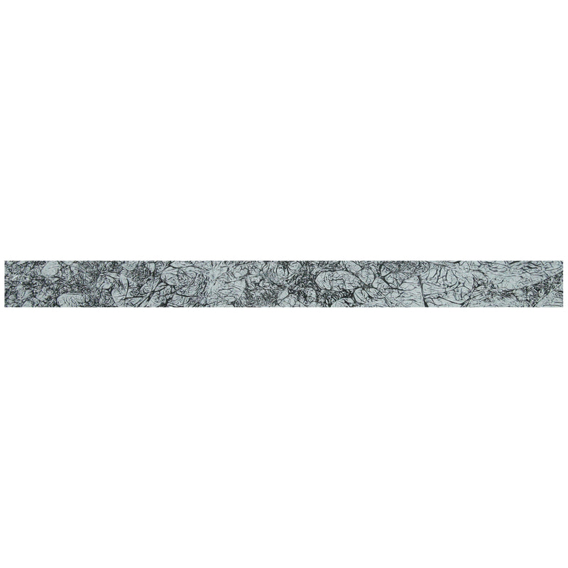CLIN-17  Silver Glass Pencil Liner Wall Trim Molding 1"X12", 1/2"X12"