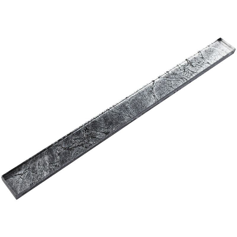 CLIN-17  Silver Glass Pencil Liner Wall Trim Molding 1"X12", 1/2"X12"