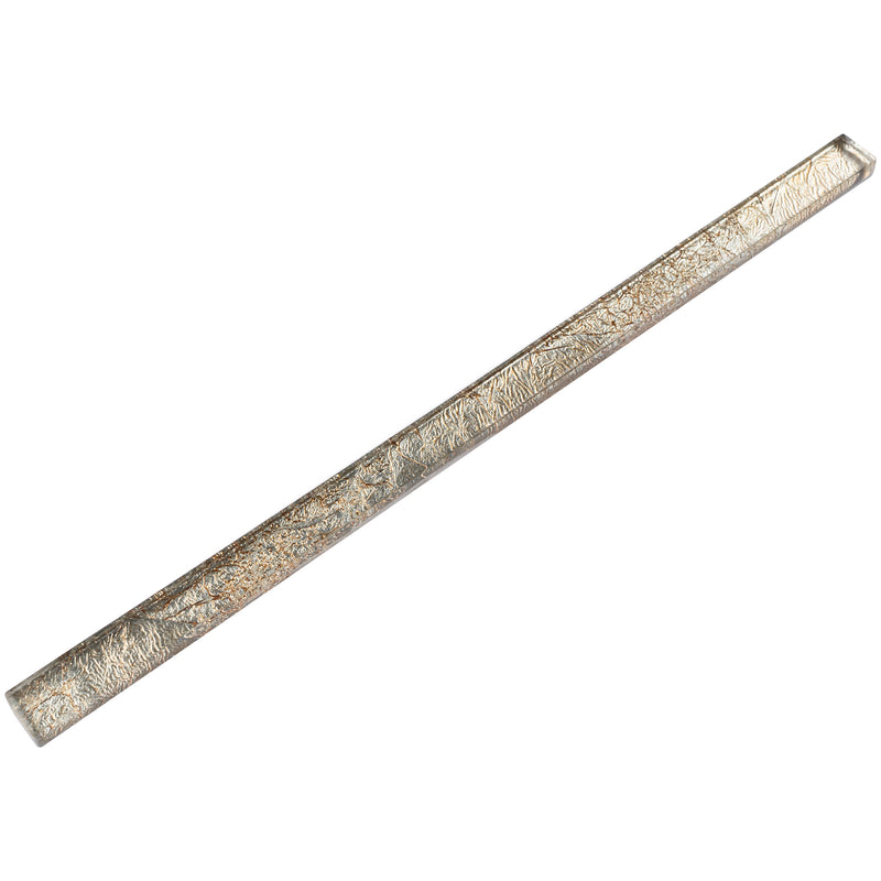 CLIN-18  Gold Glass Pencil Liner Wall Trim Molding 1"X12", 1/2"X12"