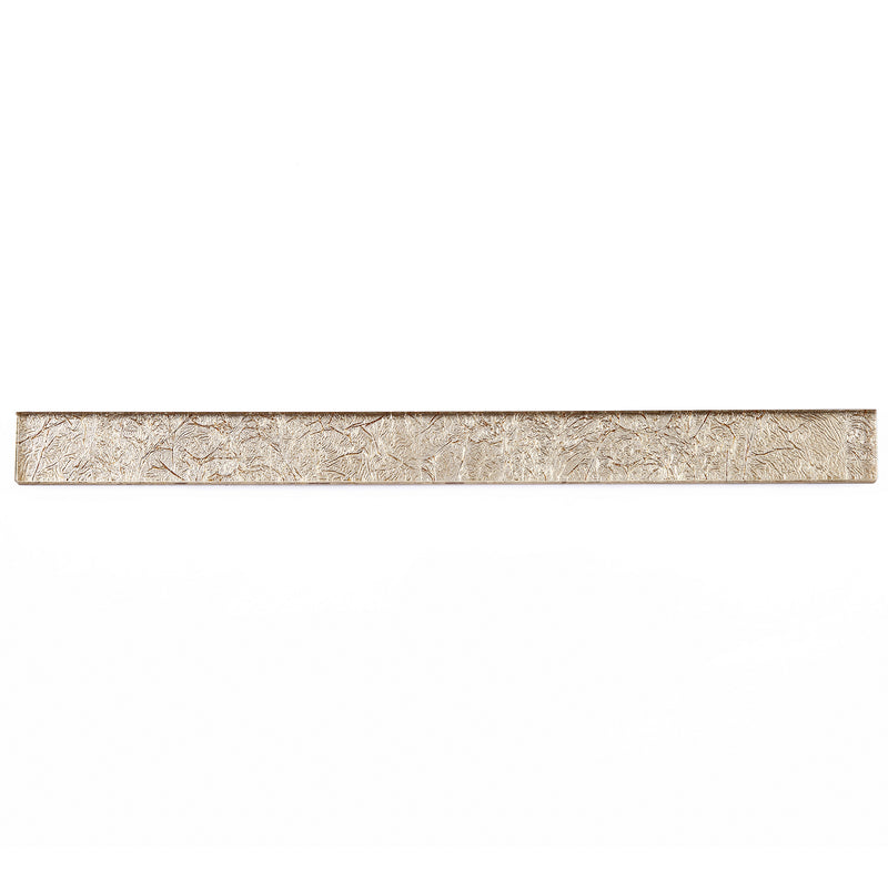 CLIN-18  Gold Glass Pencil Liner Wall Trim Molding 1"X12", 1/2"X12"