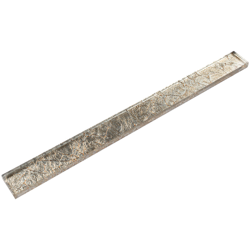 CLIN-18  Gold Glass Pencil Liner Wall Trim Molding 1"X12", 1/2"X12"