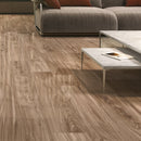 SPAZIO  Teak Wood Look Polished Porcelain Tile 8"X48" Wall & Floor
