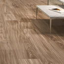 SPAZIO  Teak Wood Look Polished Porcelain Tile 8"X48" Wall & Floor