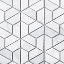 THUN-01  Thunder Series - Carrara Fan Mosaic Tile