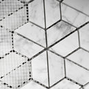 THUN-01  Thunder Series - Carrara Fan Mosaic Tile
