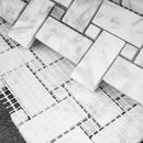 WHCA-10  White Carrara Series - Link Carrarra Mosaic Tile