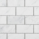 WHCA-01  White Carrara Series - 2X4 Rectangle Carrara Mosaic Tile