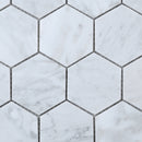 WHCA-02  White Carrara Series - Hexagon Carrara Mosaic Tile