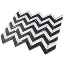 WHCA-05  White Carrara Series - Contast Wave Mosaic Tile