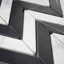 WHCA-05  White Carrara Series - Contast Wave Mosaic Tile