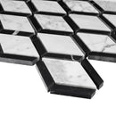 WHCA-06  White Carrara Series - Flow Mosaic Tile