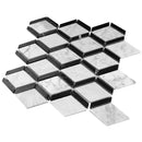 WHCA-06  White Carrara Series - Flow Mosaic Tile