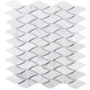 WHCA-08  White Carrara Series- Waterfall Mosaic Tile