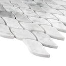 WHCA-08  White Carrara Series- Waterfall Mosaic Tile