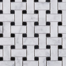 WHCA-09  White Carrara Series - Bracket Weave Mosaic Tile