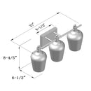 WL0001  3-Light Dimmable LED Vanity Light