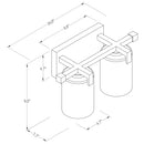 WL0002  2-Light Dimmable Vanity Light